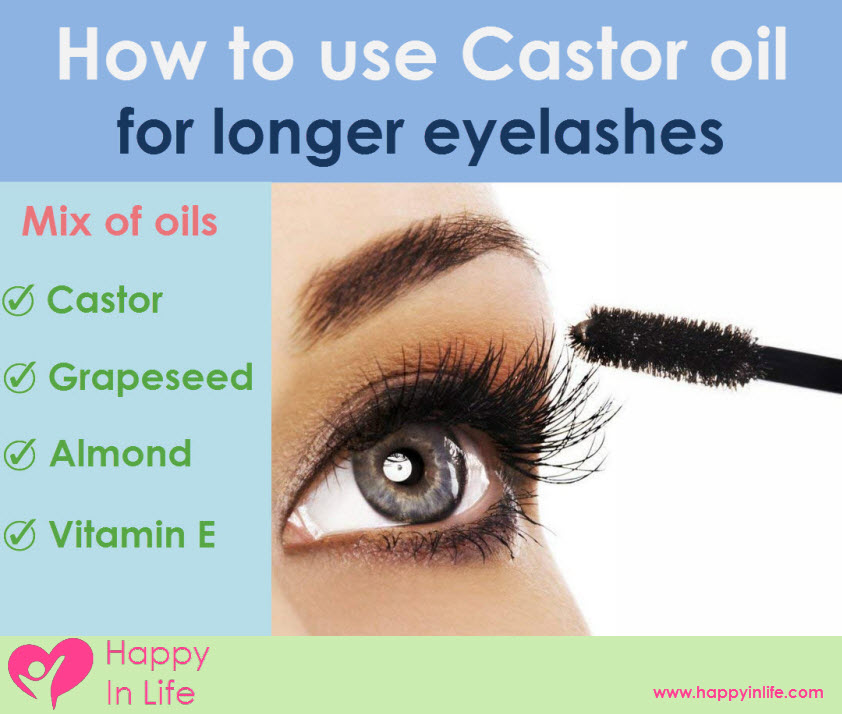 How to use Castor oil for longer eyelashes