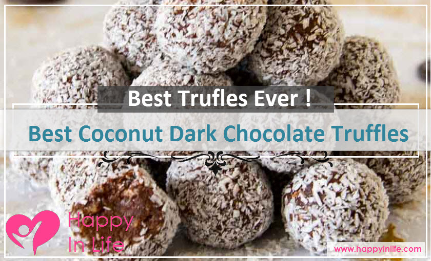 Best Coconut Dark Chocolate Truffles