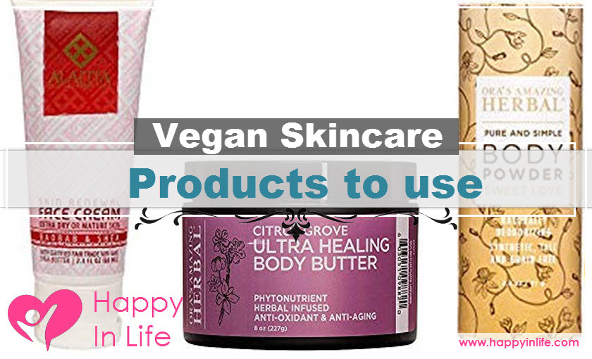 Vegan Skincare products to use