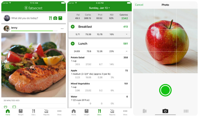 FatSecret-calories-counter-app