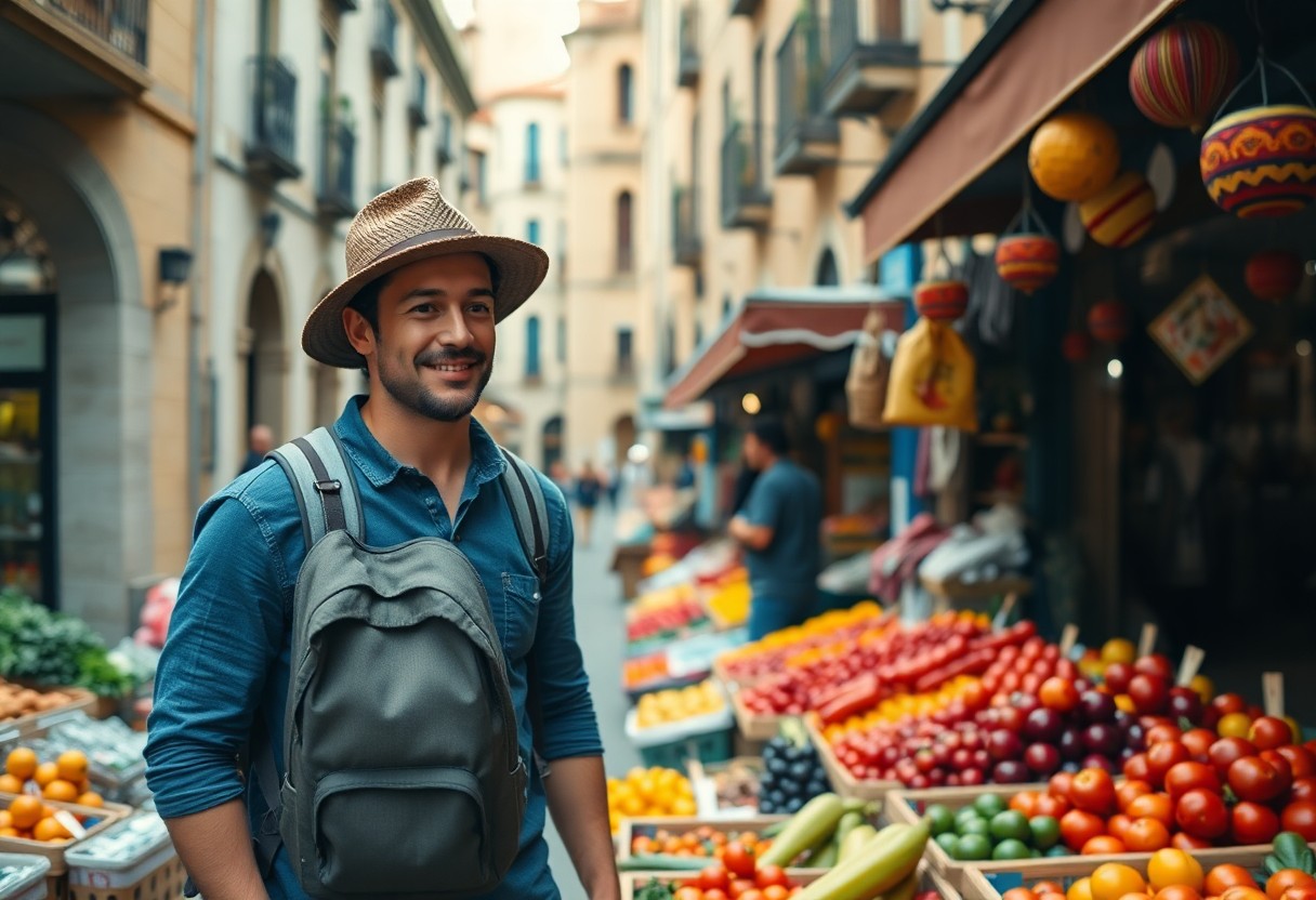 Budget travel tips for visiting Spain

man walking in the market
