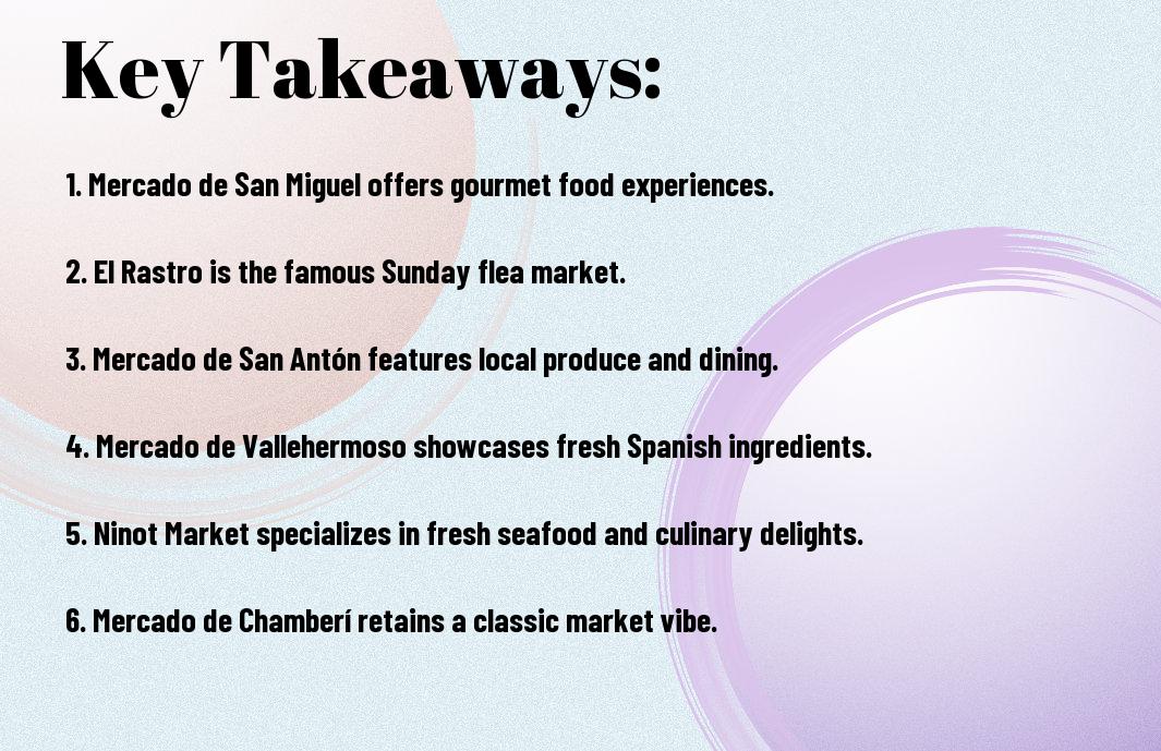 Local markets to visit in Madrid